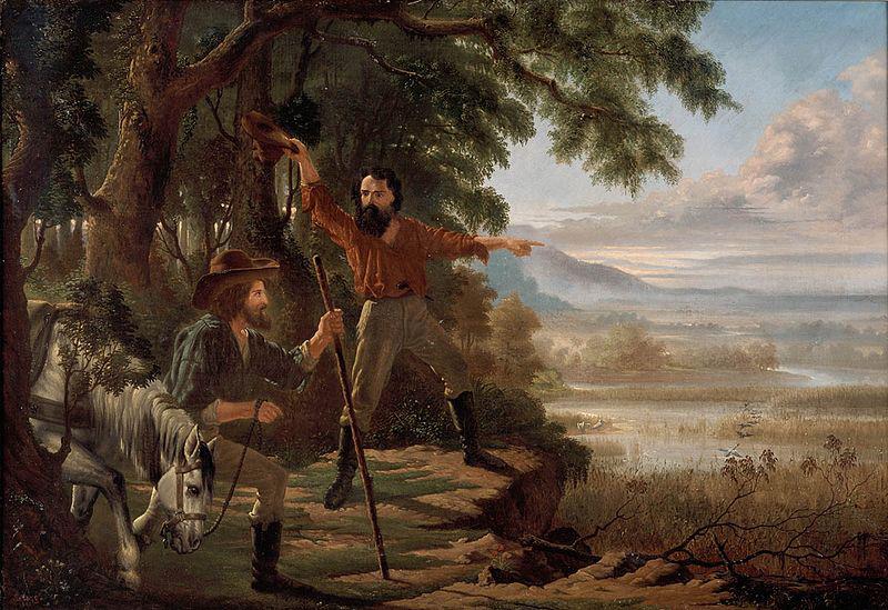 unknow artist Arrival of Burke and Wills at Flinders River,